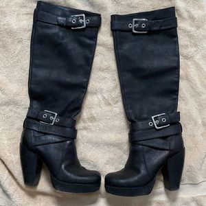 Sexy Miss Sixty Black Leather Boots